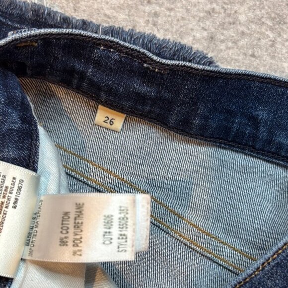 Citizens of Humanity Drew Crop Flare Jeans Size 26 Frayed Cuff Blue ✨ - Picture 9 of 15